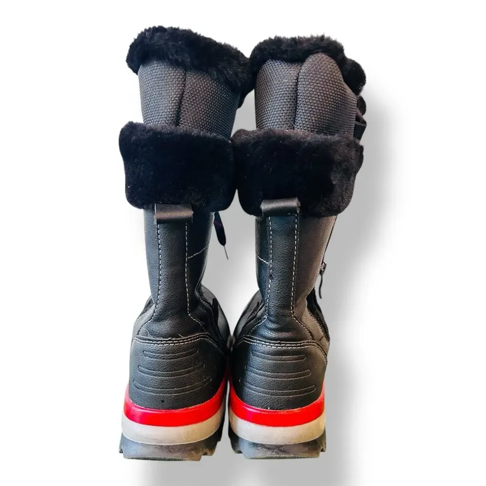 Aquatherm by Santana Canada Sz 8 Kirima Faux Fur Lined‎ Waterproof Tall Boot